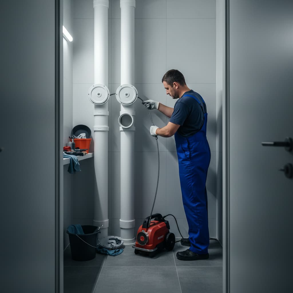 Прочистка внутриквартирного стояка