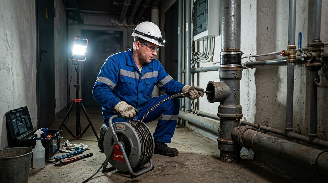 Прочистка офисного стояка