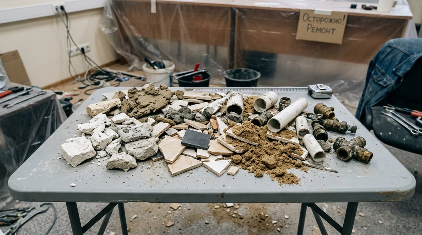 Прочистка после ремонта