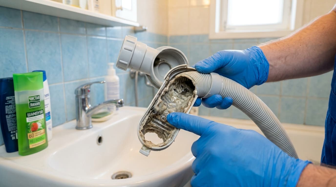 Мыльный налёт в раковине