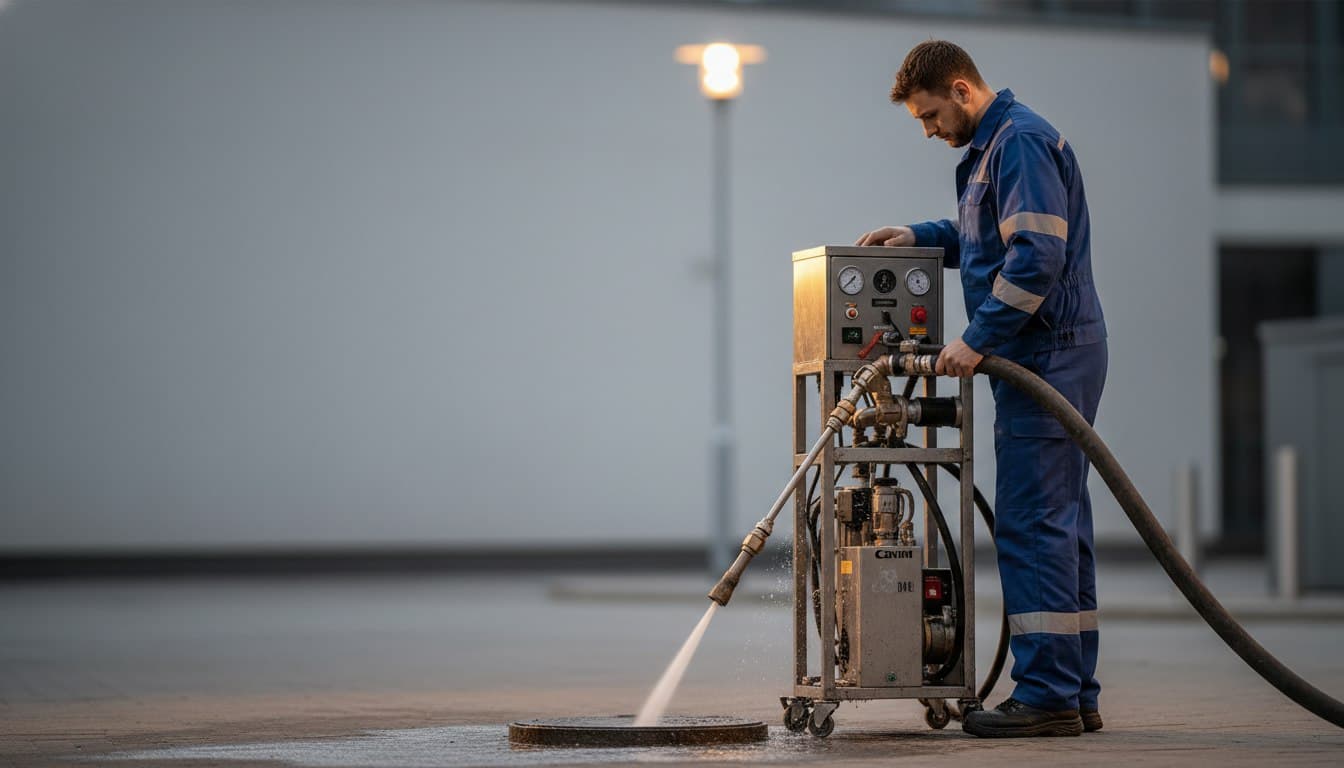 Процесс гидродинамической промывки